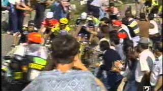 VUELTA A ESPAÑA 1996LAGOS DE COVADONGARETIRADA DE INDURAIN parte 1 [upl. by Cavallaro534]