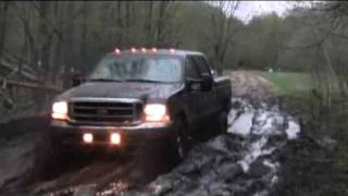 2003 F350 Diesel Stuck in Mud [upl. by Acalia]