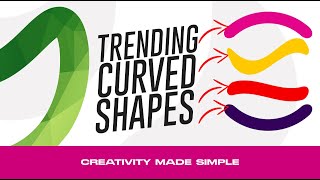 HOW TO CREATE CURVED SHAPES IN PHOTOSHOP [upl. by Adorl]