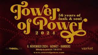 Funk og soullegenderne fra Tower of Power giver koncert på Værket [upl. by Adnorrahs]