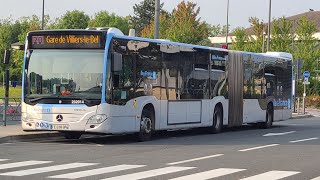 FHD Voyage entre Fontaine Cypierre et Paris Nord 2 Zone Commerciale à Bord dun Citaro GC2 du R1 [upl. by Llennol]