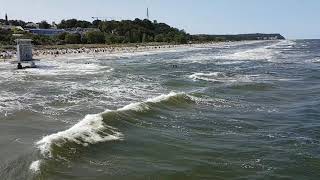 Heute Badeverbot auf Insel Usedom Ostsee Sonne Strand August 2021 Seebad Heringsdorf Windstärke 4 [upl. by Cecilius318]