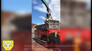 HAMMEL Vorbrecher 750 DK  Alukühler primary shredder  Aluminium [upl. by Ahsemac]