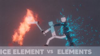 Ice Elemental Vs Other Elements  People playground [upl. by Port]