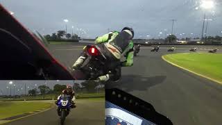 St George SNS4 20232024 Rnd 3 Race 1  Sydney Motorsport Park Summer Night Series Yamaha R1 [upl. by Brottman589]