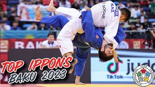 TOP IPPONS  Baku Judo GS 2023 [upl. by Anahtor913]