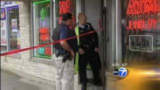 Chicago Pawnshop Owner Kills Robber  ABC News Coverage [upl. by Evangelist]