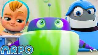 Babybot Needs Potty Training  2 HOURS OF ARPO  Funny Robot Cartoons for Kids [upl. by Hayden]