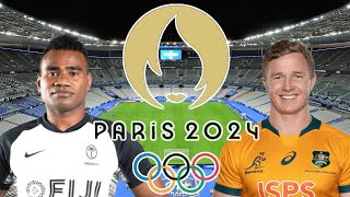 FIJI 7s vs AUSTRALIA 7s PARIS OLYMPICS SEVENS 2024 Semi FINAL Live Commentary [upl. by Anaynek]