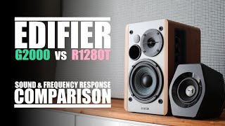 Edifier G2000 vs Edifier R1280T  Sound amp Frequency Response Comparison [upl. by Geoffry]