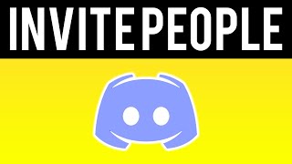 How To Invite People To a Discord Server [upl. by Yhtomit]