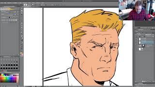 Using CLIP STUDIO PAINT to QUICKLY color comics tipstutorial [upl. by Philomena810]