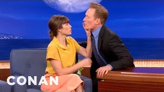 Flirt Fight Jessica Biel vs Conan OBrien  CONAN on TBS [upl. by Ikim585]