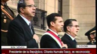 Reconocimiento del Presidente Ollanta como Jefe Supremo de las FFAA y PNP [upl. by Ydieh]