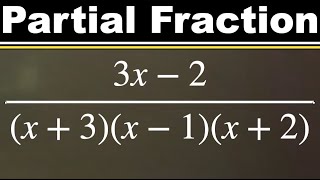 Partial Fraction Decomposition  How to solve Partial Fraction using the Cover Up Method  Example 3 [upl. by Orit644]