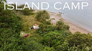 Paddle Boarding to an ISLAND for a Wild Camping Adventure [upl. by Diandre]