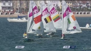 Womens Laser Radial Sailing Final Full Replay  London 2012 Olympics [upl. by Acimehs]