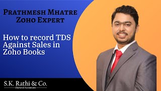 How to book TDS Receivables in Zoho In Hindi [upl. by Airelav]