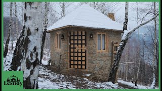 Alone built a stone house in the forest Start to finish [upl. by Noakes]