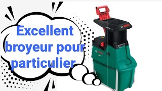 Avis test et présentation du broyeur végétaux électrique Bosch AXT 25 tc Aide au compost idéal [upl. by Fatsug448]