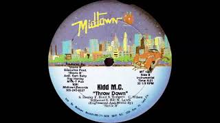 Kidd M C Throw Down Instrumental 1987 Midtown Records [upl. by Kcirddec]