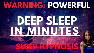 Sleep Hypnosis for Deep Sleep Powerful  Fall Asleep in Minutes  Dark Screen [upl. by Letsirc]