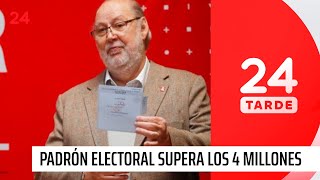 Presidente del Servel informa que padrón electoral supera los 4 millones  24 Horas TVN Chile [upl. by Gottlieb]