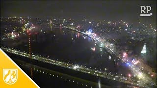 Silvester 20182019 So schön war das Feuerwerk in Düsseldorf [upl. by Karlow555]