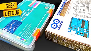 Arduino Unboxing Original Arduino Starter Kit vs Elegoo Uno R3 Starter Kit [upl. by Bonacci]