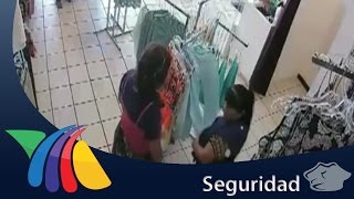 Farderas en acción roban artículos en plaza comercial  Noticias de Chihuahua [upl. by Eznyl417]