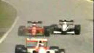 F1 Imola 1991  Jean Alesi crash [upl. by Jeanna708]