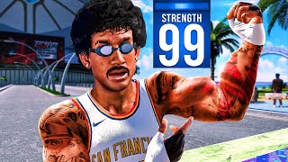 The POWER of 99 STRENGTH on NBA 2K24 is GAMEBREAKING [upl. by Odrareve]