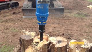 Auger Torque Stump Planer [upl. by Bouley859]