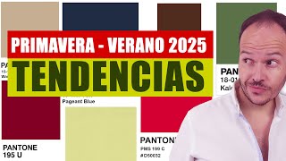 COLORES TENDENCIA PRIMAVERA VERANO 2025 mujer y hombre [upl. by Ramar]