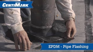 What is the process of flashing a pipe on an EPDM Roof [upl. by Nochur]