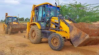 JCB 3DX Bucket vs Breaker 3 Tractor Going to Making Pond in private Land  jcb video [upl. by Brady540]