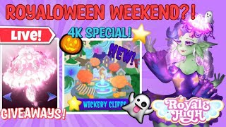 ROYALLOWEEN STARTS TODAY CANDY SHOP COMING GIVEAWAYS amp QampA ROBLOX Royale High Campus 3 [upl. by Ennoryt]