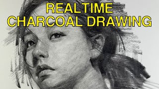 Realtime Charcoal Drawing 156 [upl. by Lihas]