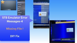 Missing File Error  STB Emulator Video Playback issues [upl. by Sesylu393]