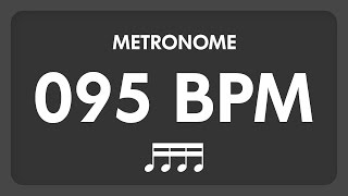 95 BPM  Metronome  16th Notes [upl. by Hewet]