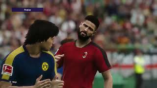 AC MILAN VS BORUSSIA DORTMUND PES 2021 GAMEPLAY FOOTBALL [upl. by Conlee754]