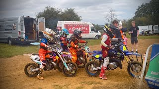 Our Boys Getting Competitive At Weedon Moto X Track KTM 50 amp 65 TrickorTrack [upl. by Eirffej]