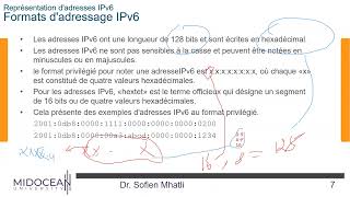 Réseaux Informatiques  le cours 3  IPV6  Midocean University [upl. by Shiroma578]