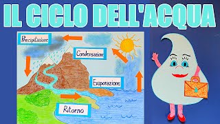 💧🔃 Il ciclo dellacqua il viaggio di Gocciolina 💼 [upl. by Ansela]