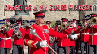 WINDSOR CASTLE GUARD 9 Regiment Royal Logistic Corps with British Army Band Tidworth  18th Oct 2022 [upl. by Aid]