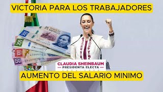 AUMENTA EL SALARIO MÍNIMO EN MÉXICO mexico viralvideo 4t amlo noticias política ultimahora [upl. by Naillimxam]