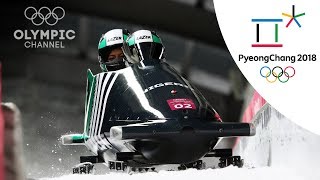 The Nigerian Bobsled Teams 2018 Highlights  PyeongChang 2018 [upl. by Atteuqal]