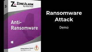 ZoneAlarm AntiRansomware Attack  Demo [upl. by Sandon167]