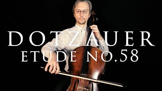 Dotzauer Etude No 58 from 113 Etudes for Cello Book 2 Fast and Slow tempo [upl. by Ley]