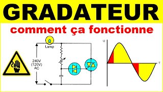 Gradateur variateur à triac diac électronique moteur lampe  electronic triac dimmer [upl. by Dinsmore]